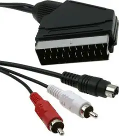 CC ICIDU SCART kabel video/audio, 2m, S-Video+2xRCA - Scart