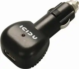 CC ICIDU 12V USB Car Adapter, crni