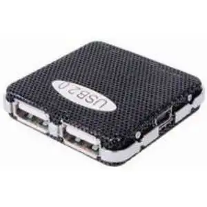 Transmedia C231-L, Vanjski USB 2.0 Mini Hub, 4x USB type A jack na USB mini jack, mini metalno
