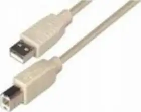 USB kabel 3m, AM - BM, Transmedia C142-3HL, bež