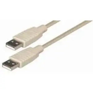 USB kabel 1,2m, AM - AM, Transmedia C140-1,2HL, bež