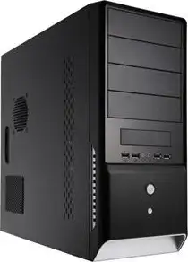 Kućište Midi aMaze 396, 400W PSU, crno, amz-396-400w