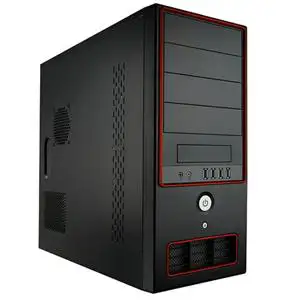 Kućište aMaze 386R,crno/crveno,400W