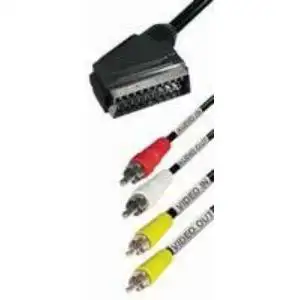 Transmedia V 57 M, Adapter Cable Scart-plug to 4x RCA-plug, 2,0 m