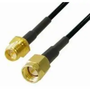Transmedia CWK 1-3L, WLAN Antenna Cable, SMA reversed jack to SMA plug, gold plated, 3,0 m