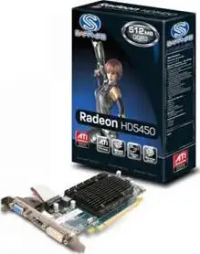 Grafička kartica Sapphire PCI-E ATI Radeon HD5450 GDDR3 512MB/64bit, 650MHz(core)/800MHz(mem), HDT