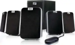 Zvučnici Hercules XPS 5.1 40 - 5.1 speaker kit. Composed of 5 satellites + a wooden subwoofer. Based