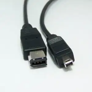 Kabel firewire 4P/6P 1.8 m, crni