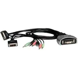 Roline VALUE KVM Switch ''Star'' 2PC - 1×Monitor (DVI), 1×Tipkovnica, 1×Miš, Audio, USB