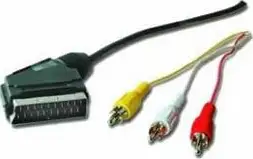 Kabel Scart -> 3RCA-video-audio-1.8