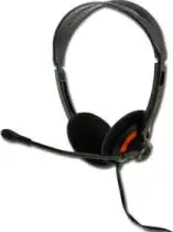 Slušalice Canyon CNR-HS4 Binaural Headphones 20Hz-20kHz, Ext. Microphone, 2.3m, Cable, Ret, Bla