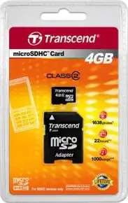 Memorijska kartica MicroSD 4GB Transcend HC + adapter