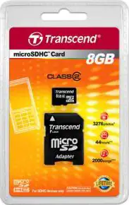 Memorijska kartica MicroSD 8GB Transcend HC + adapter