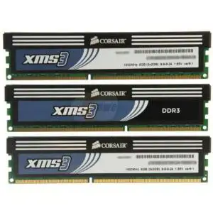 Memorija Corsair DDR3 1600MHz 6GB (3x2GB),XMS3, CMX6GX3M3A1600C9
