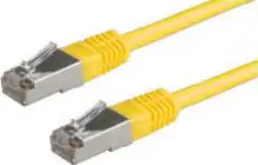 Patch kabel oklopljeni Cat 6 S/FTP 1m žuti (26AWG) High Quality