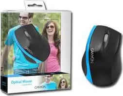 Miš Canyon CNR-MSO01 (Cable, Optical 800dpi,3 btn,USB 2.0) Black/Blue