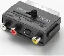 VALUE Scart Adapter, Scart M / SVHS F / 3× chinch F