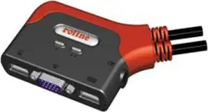 VALUE KVM Switch ''Star'' 2PC - 1×MONITOR, 1×TIPKOVNICA, 1×MIŠ, Audio, USB