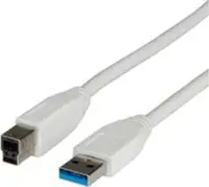 USB 3.0 kabel 1,8m, AM - BM, Roline, bijeli