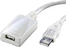 USB kabel 5m aktivni, AM - AF, Roline, bijeli