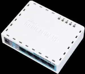 Mikrotik RB750, RouterBOARD 750 with Atheros AR7240 400MHz CPU, 32MB RAM, 5 LAN ports, RouterOS L4,