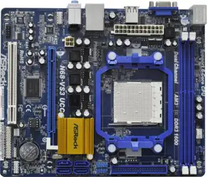 Matična ploča Asrock N68-VS3 UCC - NVIDIA GeForce 7025 nForce 630A, M-ATX, 1000 (2.0 GT s), Dual Channel 2xDDR3 -