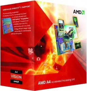 Procesor sFM1 AMD A4-Series X2 3300 (2.5GHz, 1MB, 65W, FM1) box, Radeon TM HD 6410