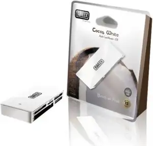 SWX-CR157, Multi Card Reader USB Cocos White, Supports SD MMC,TF MicroSD,MS,CF,XD,M2