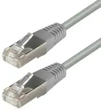 Transmedia TI7-15EGL, CAT.5e S-FTP Patch Kabel (RJ45), Sive boje, (Jednak kao i UTP, ali ima dodatnu izolaciju) Western 8 8-plug (RJ45) na Western 8 8-plug (RJ45), sive boje, 15m FTP-Kabel, 1:1 connec