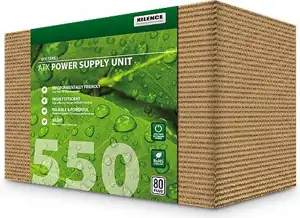 Napajanje 550W Xilence Eco Series, ATX 2.3, active PFC, 2×PCIe, 4×SATA, 20+4-pin, 120mm fan, Silver