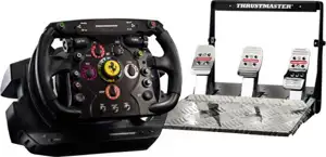 Thrustmaster Ferrari Wheel Integral T500, Includes the Ferrari F1 Racing Wheel and the T500 RS Racing Wheel base foot pedals, Precision, force feedback technology realistic rotation angle , Realistic