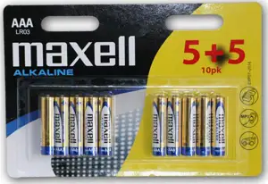 Baterija Maxell alkalna LR-3/AAA,10 kom