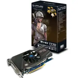 Grafička kartica Sapphire PCI-E ATI Radeon HD7770 GDDR5 1GB/128bit, 1000MHz/1125MHz, PCI-E 3.0 x16, HDMI, DVI, Dual Slot Fan Cooler, Retail
