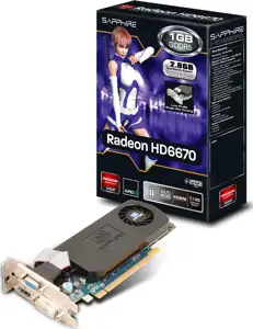 Grafička kartica Sapphire HD6670, 1GB GDDR5, Low Profile