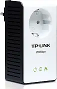 TP-Link TL-PA251 Powerline Ethernet Adapter 200Mbps, Plug (EU/UK/AU), AC Pass-through, Homeplug AV, Single Pack