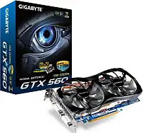 Grafička kartica GigaByte GeForce GTX560 1GB GDDR5/256-bit, PCIe, CRT (adapter)/2×Dual-link DVI-I/mini HDMI/HDCP, Smart Fan