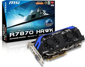 MSI R7870 Hawk, TF4, 2GB, DVI, mDP, HDMI