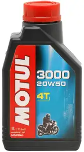 Motorno ulje za motocikle 4T Motul 3000 20W50 1L