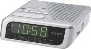 Sony radio-budilica C205 srebrna