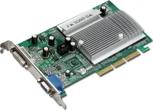 MSI Video Card GeForce FX 5500 DDR 256MB/128bit, 250MHz/266MHz, AGP 8x, DVI, VGA Heatsink, Retail