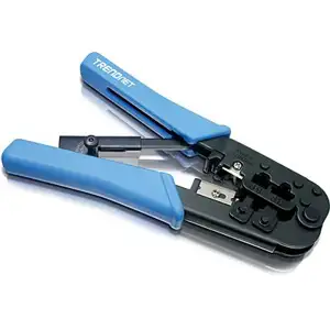 Trendnet TC-CT68, RJ-11 RJ-45 Crimp Cut Strip Tool, All steel construction for long term durability, Built-in cutter and stripper