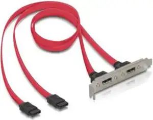 Bracket DELOCK, adapter 2x SATA interni na 2x eSATA eksterni