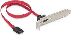 Bracket DELOCK, 1x 7-pin SATA na 1x eSATA, interni 