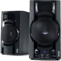 Hercules XPS 2.0 30 DJ CLub - a 2.0 speaker system with a compact design inspired by professional PA systems for DJs. A trendy and innovative flair that will make a difference when placed next to your