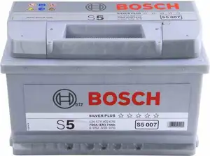 Akumulator BOSCH S5 007 74Ah/750A Baterija (+ P) 278x175x175 Silver, 0 092 S50 070
