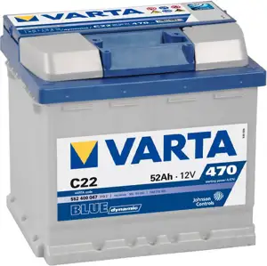 Akumulator Varta Blue Dynamic C22 52Ah/470A Baterija (+ P) 207x175x190, 552400047