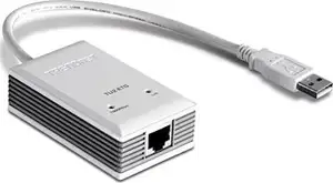 Trendnet TU2-ETG, USB to Gigabit Ethernet Adapter, allows you to instantly connect to a 10 100 1000 Mbps network from a USB enabled desktop or Notebook PC. Compliant with USB 2.0 and backwards compati