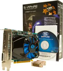 Sapphire Video Card HD7750 GDDR3 2GB/128bit, 800MHz/800MHz, PCI-E 3.0 x16, HDMI, DVI, Dual Slot Fan Cooler, Bulk