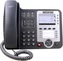 Escene ES410PE Advanced IP Phone, Graphic LCD, customizable screen, 4 SIP accounts, 8 programmable key, BLF, XML, PoE, max. 6 expansion modules