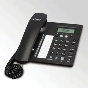 Planet VIP-256T, Ethernet SIP IP Phone (2*RJ45), BLF, QoS, Caller ID, Auto Provision, TR069, 128 32 Graphic LCD with white backlight,2 Line keys, 4 soft keys,and 10 Multi-functional keys with dual-col